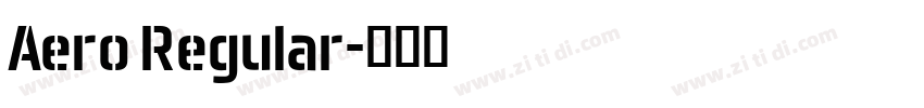 Aero Regular字体转换